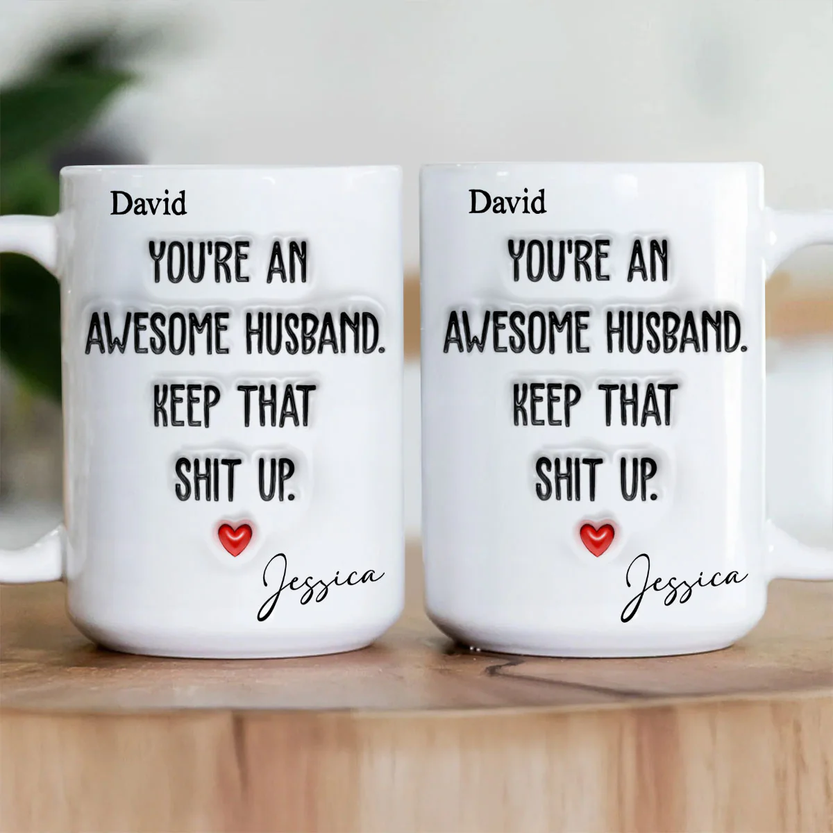 You Are An Awesome Husband - Personalized Ceramic Coffee Mug - Image 3