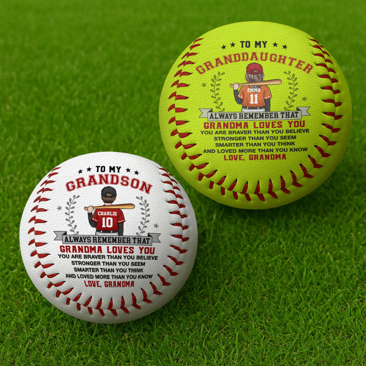 You Are Braver Than You Believe - Personalized Baseball & Softball