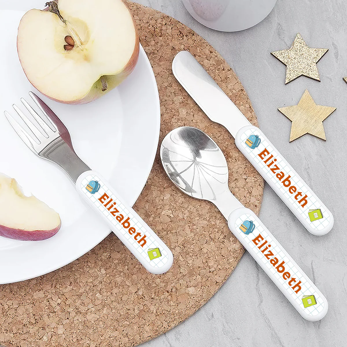 You Are Braver Than You Believe - Personalized Cutlery Set - Image 6