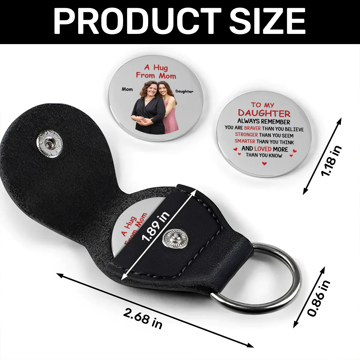 You Are Loved More Than You Know - Personalized Pocket Hug - Image 5