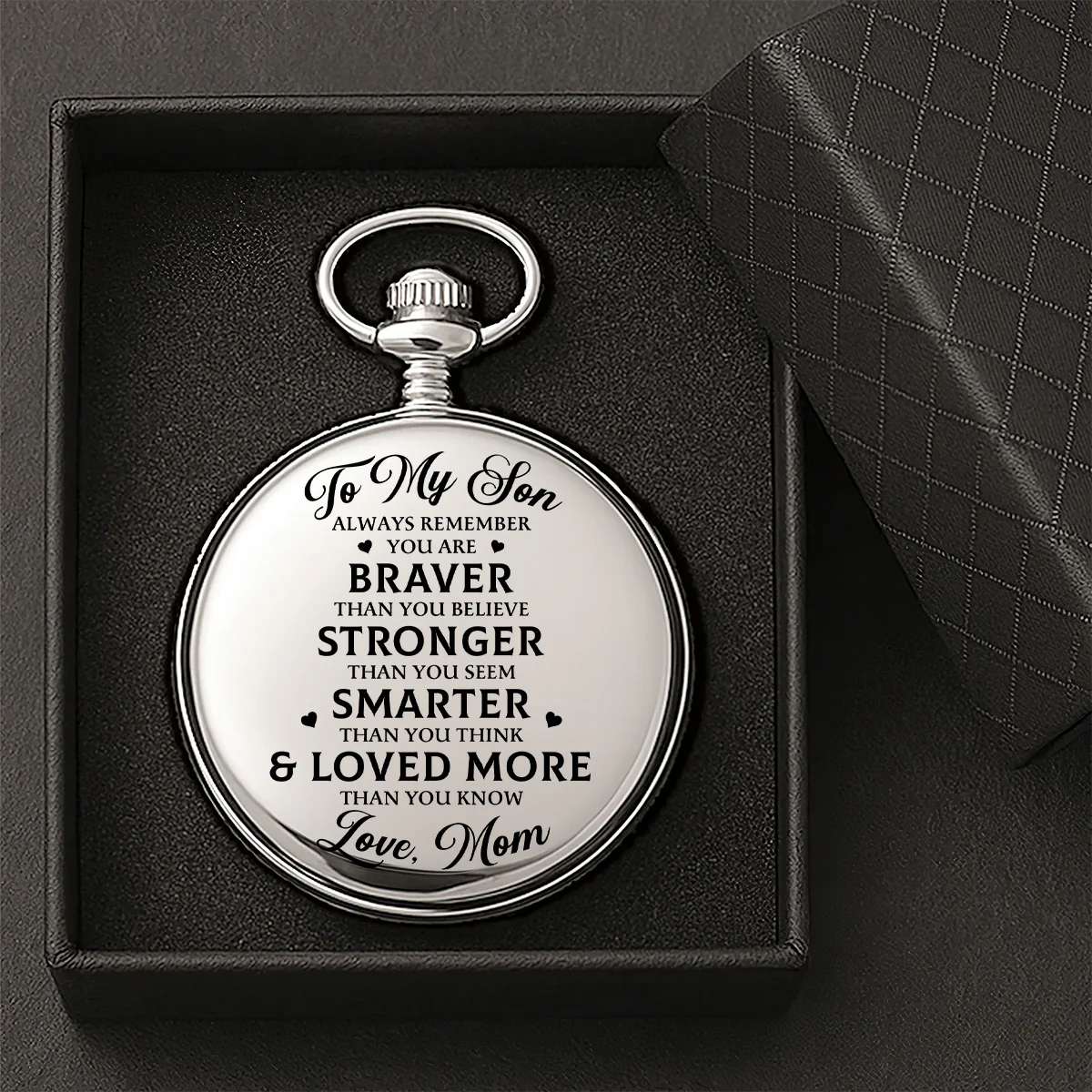 You Are Loved More Than You Know - Personalized Pocket Watch - Image 4