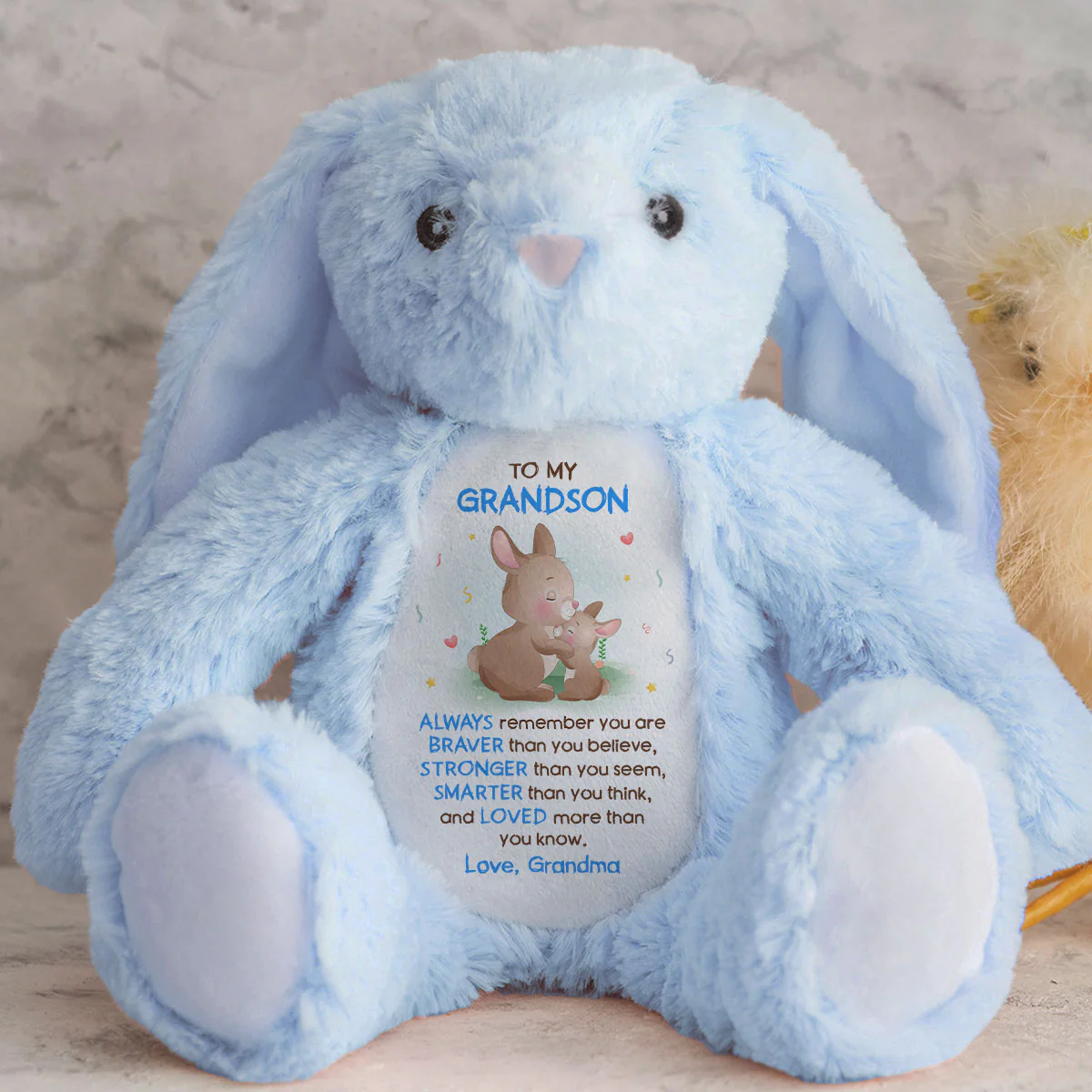 You Are Loved More Than You Know - Personalized Stuffed Bunny - Image 8