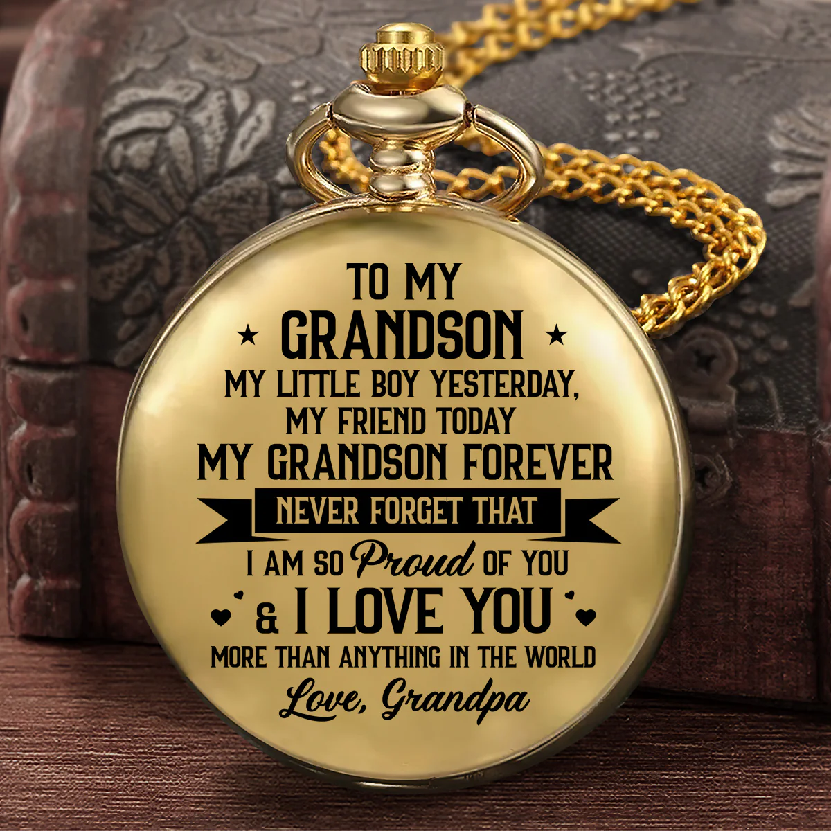 You Are My Little Boy Forever - Personalized Pocket Watch