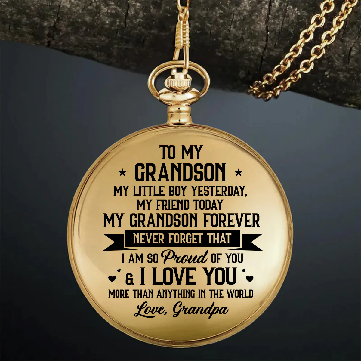 You Are My Little Boy Forever - Personalized Pocket Watch - Image 6
