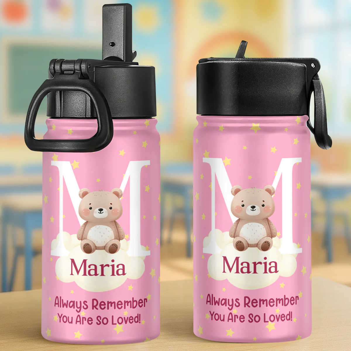 You Are So Loved - Personalized Kids Stainless Steel Water Bottle