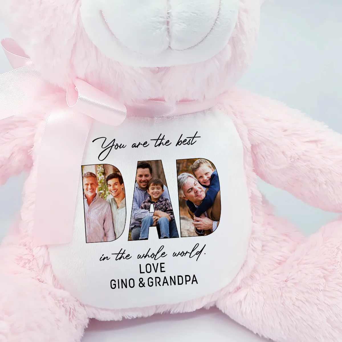 You Are The Best DAD In The Whole World - Personalized Teddy Bear - Image 5