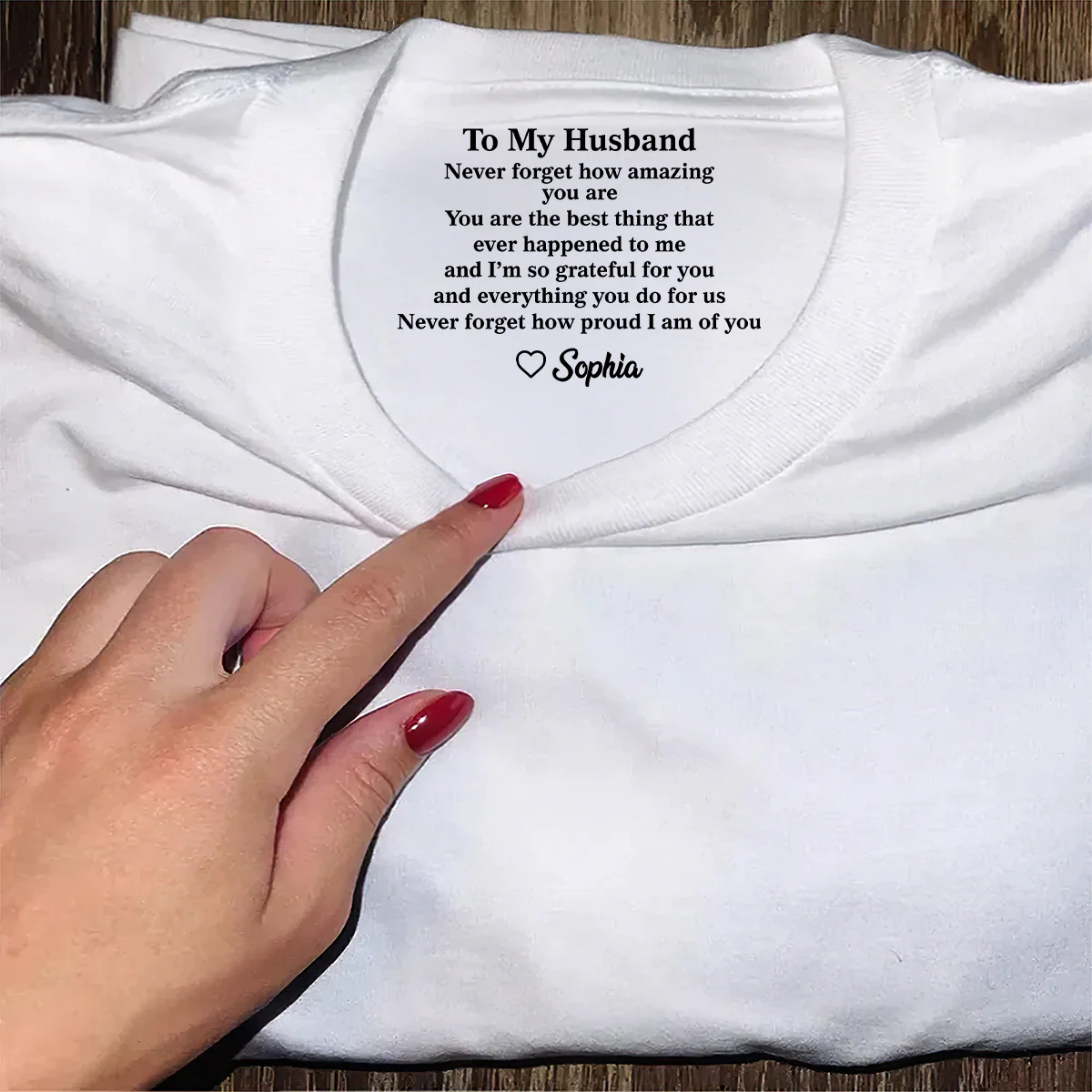 You Are The Best Thing That Ever Happened To Me - Personalized Shirt With Design Inner Neck - Image 5