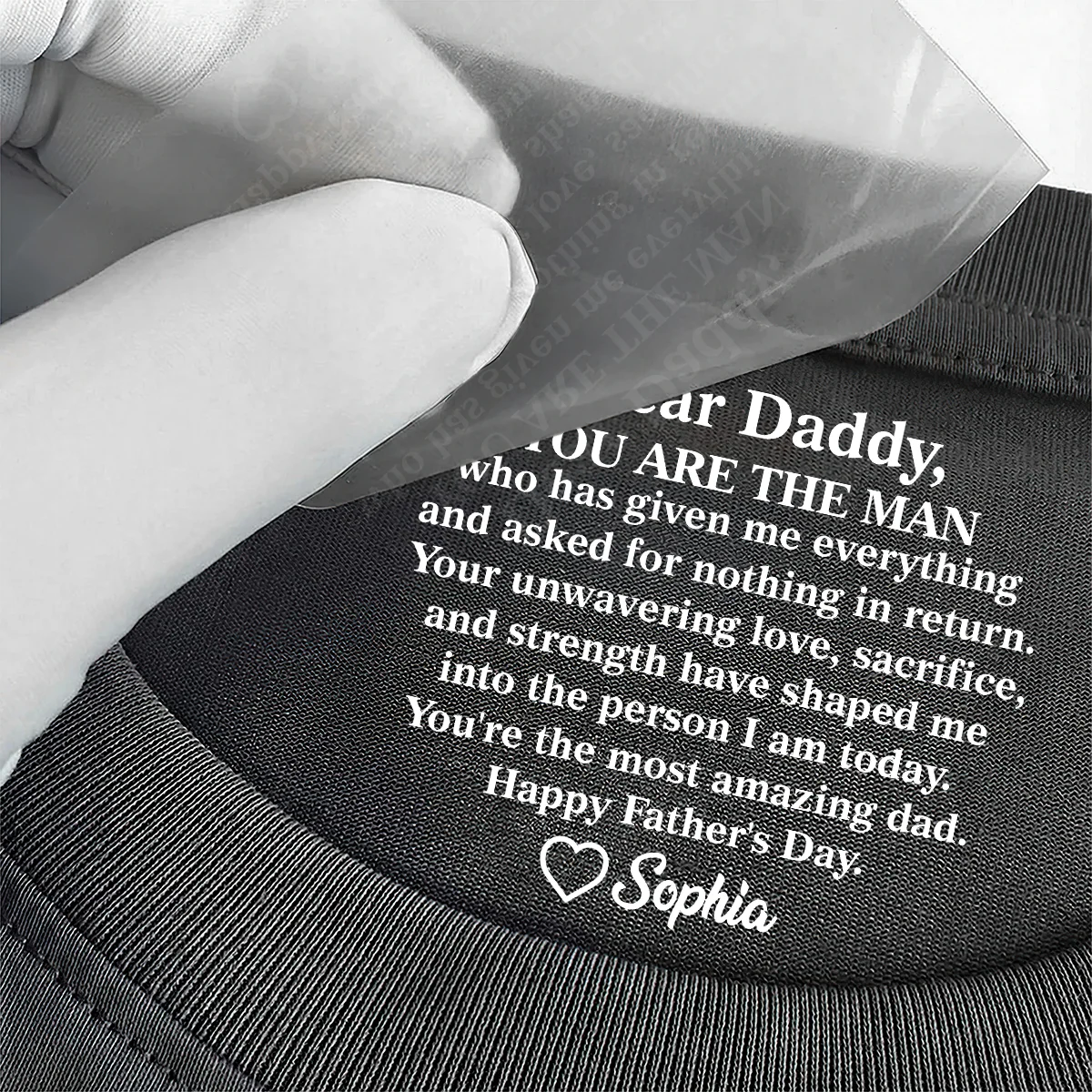 You Are The Most Amazing Dad - Personalized Shirt With Design Inner Neck - Image 3