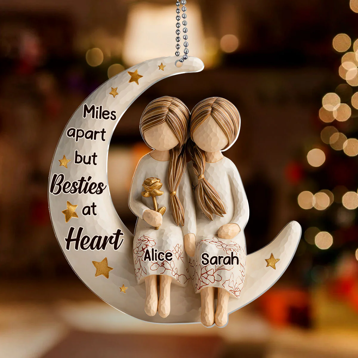 You Are The Sister I Got To Choose - Personalized 1-Layer Acrylic Ornament - Image 2