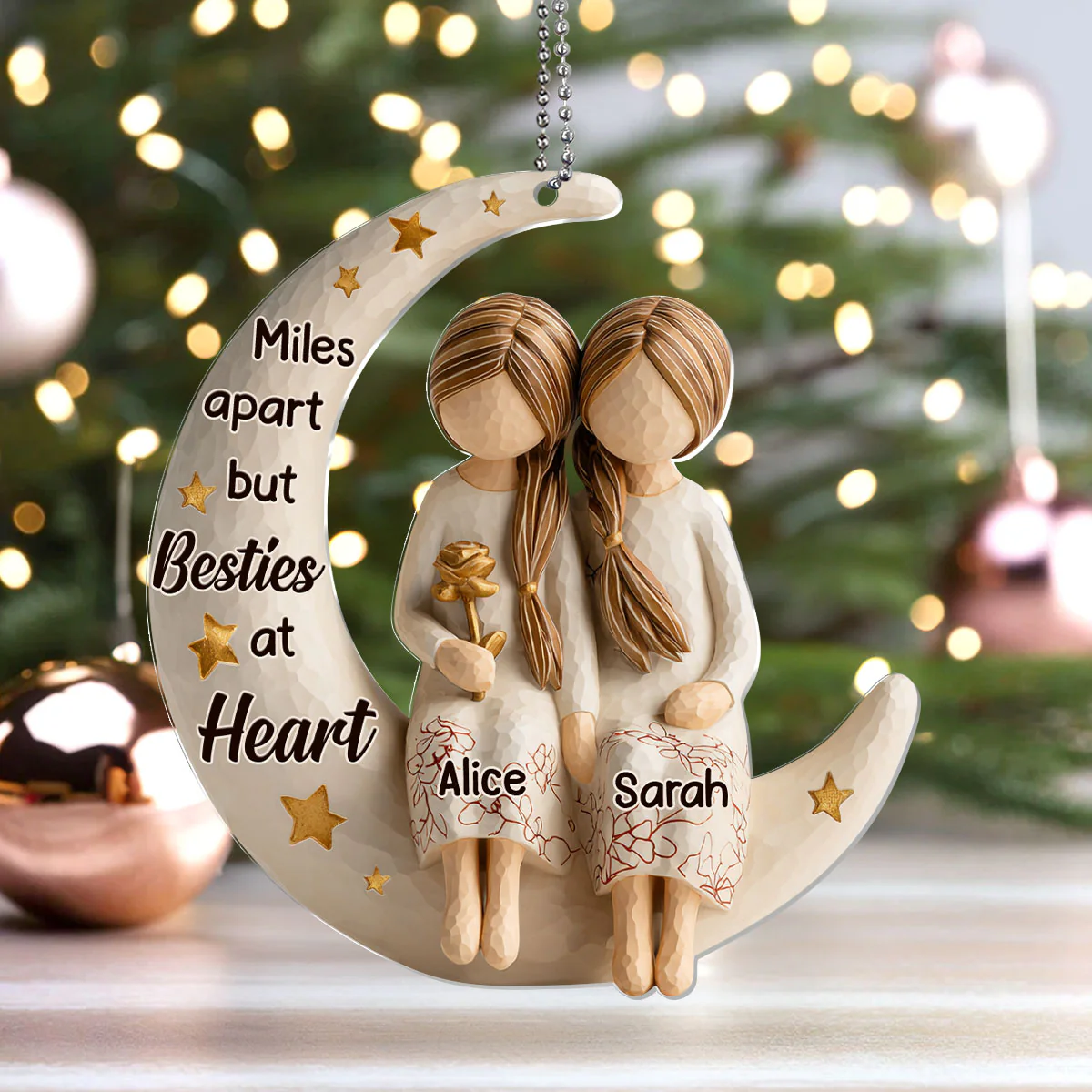 You Are The Sister I Got To Choose - Personalized 1-Layer Acrylic Ornament - Image 4