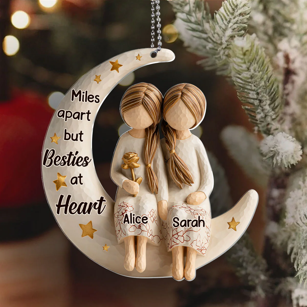 You Are The Sister I Got To Choose - Personalized 1-Layer Acrylic Ornament - Image 6