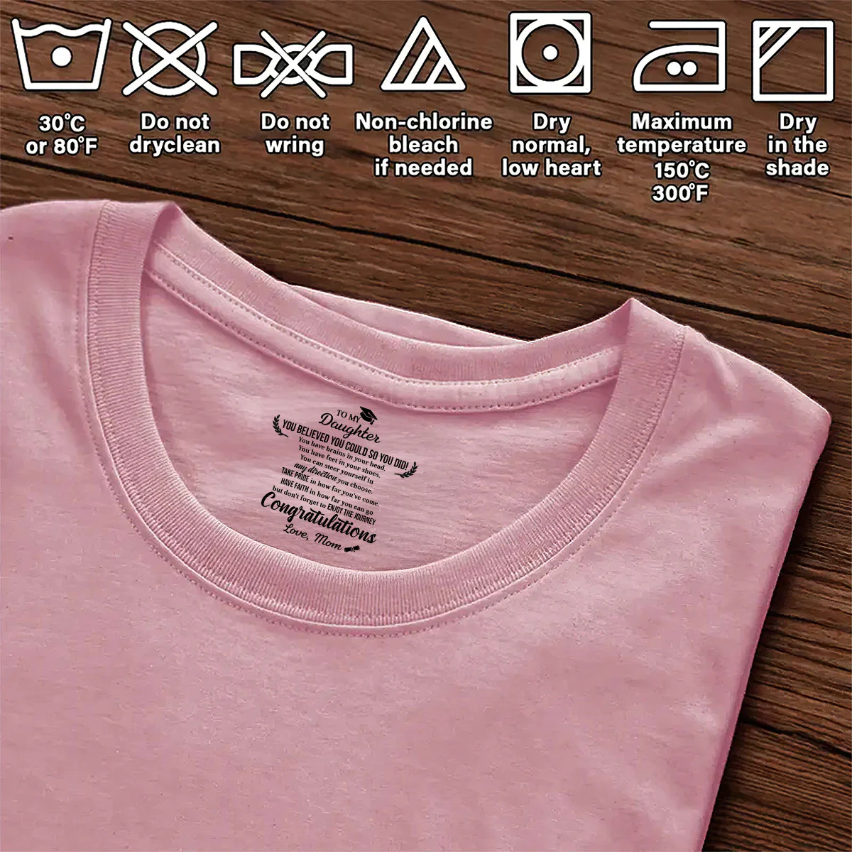 You Believed You Could So You Did Graduation Gifts - Personalized Shirt With Design Inner Neck - Image 6