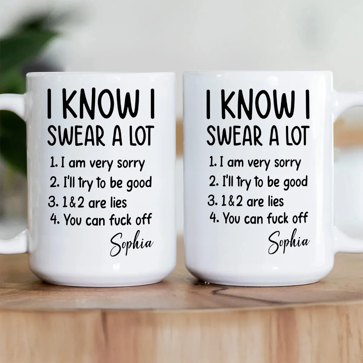 You Can F Off - Personalized Ceramic Coffee Mug - Image 3