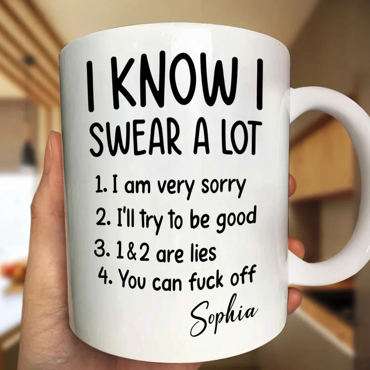 You Can F Off - Personalized Ceramic Coffee Mug - Image 6
