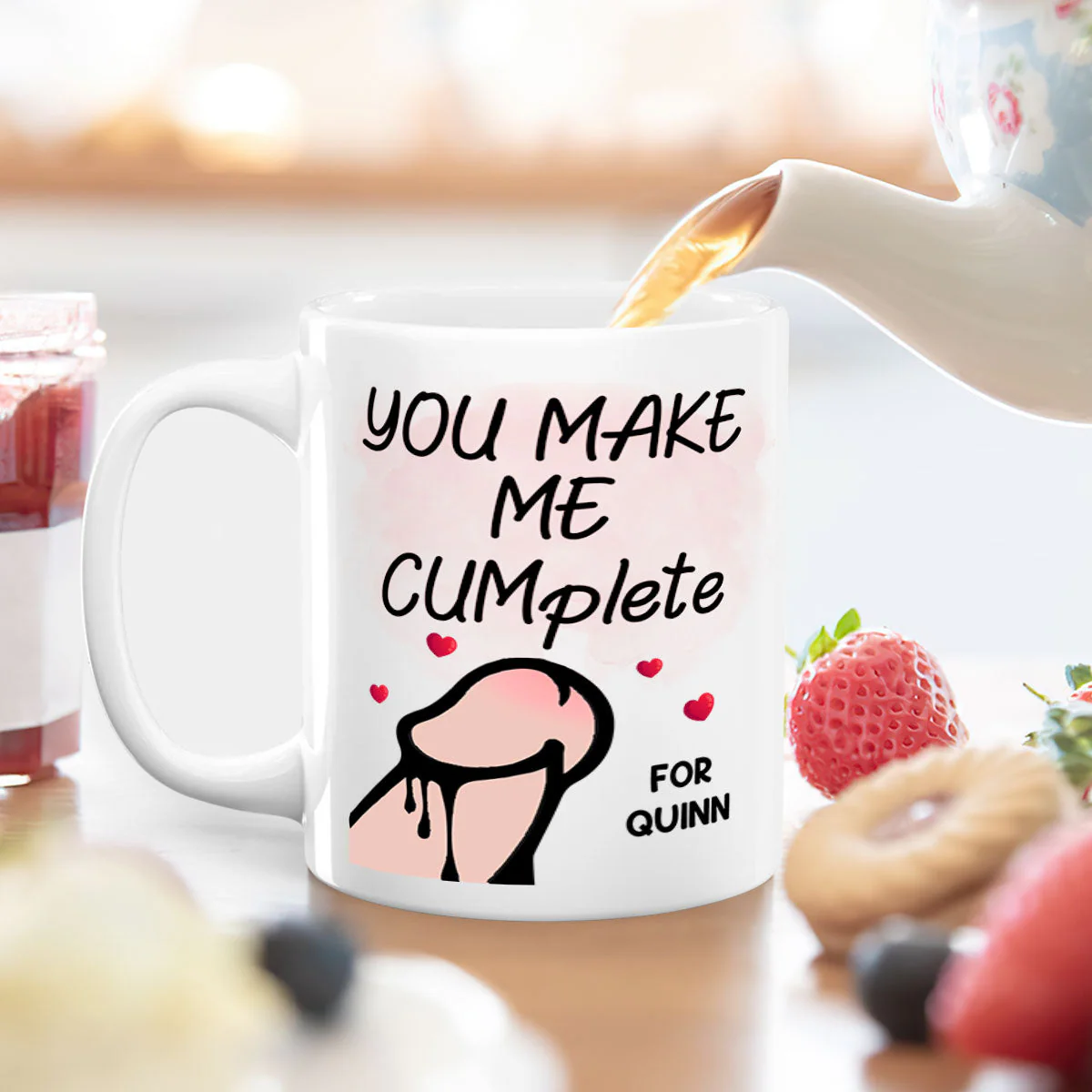 You Make Me Complete - Personalized Mug - Image 4