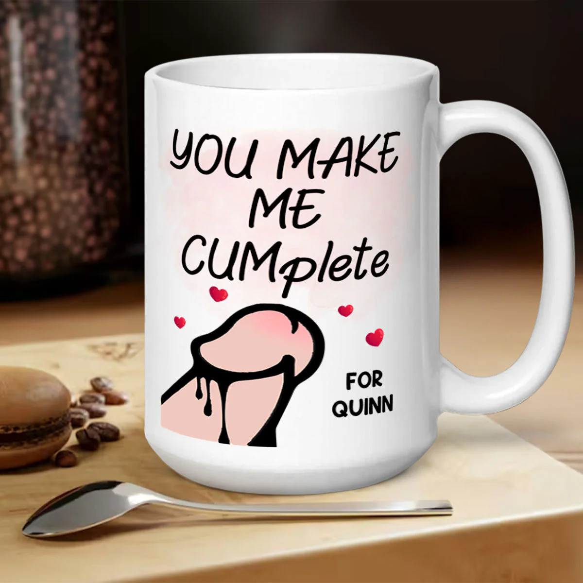 You Make Me Complete - Personalized Mug - Image 5