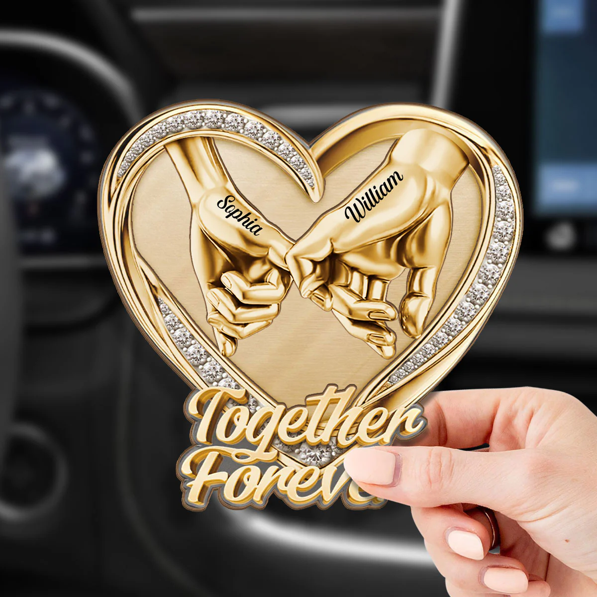 You & Me We Got This - Personalized Car Visor Clip - Image 4