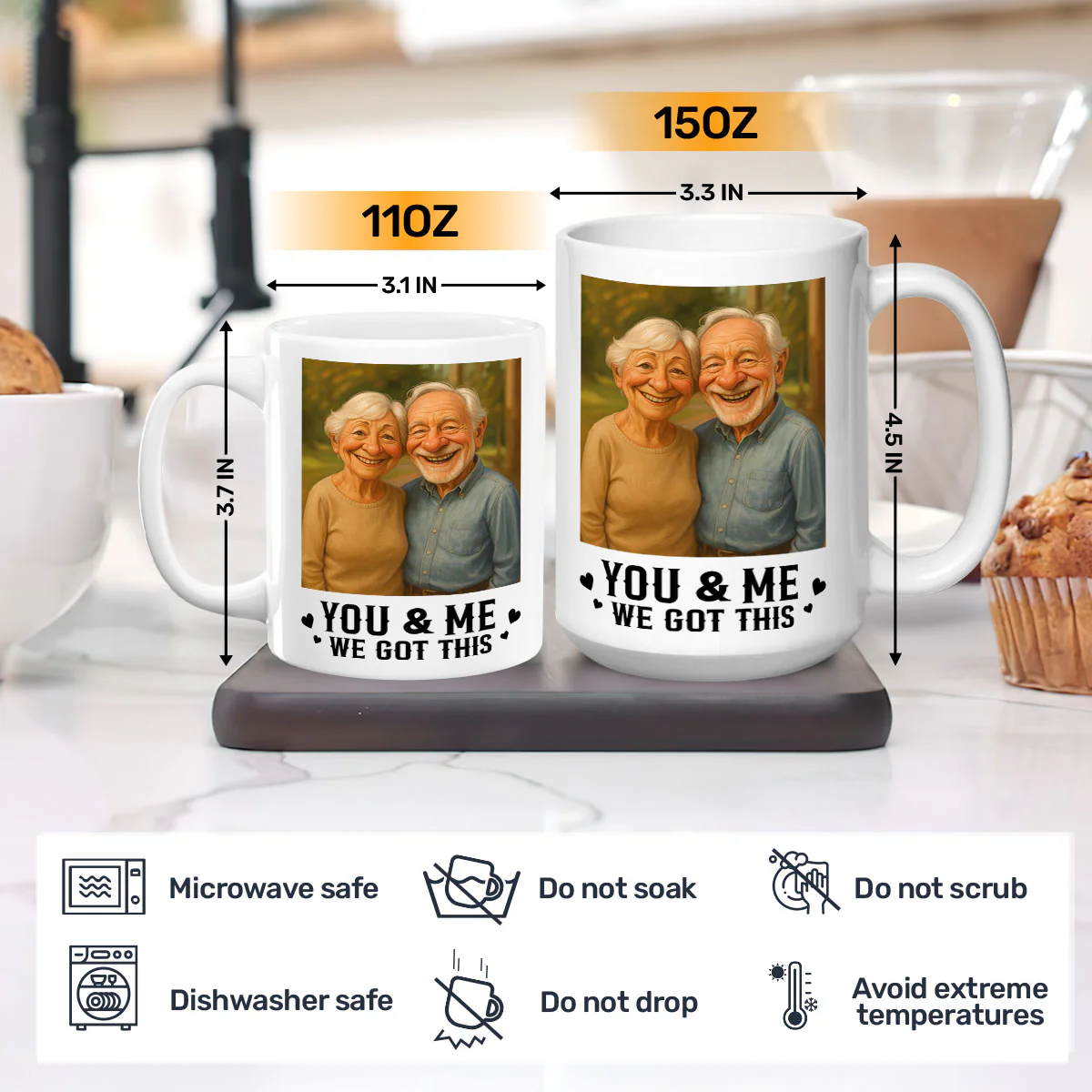 You & Me We Got This - Personalized Ceramic Coffee Mug - Image 3