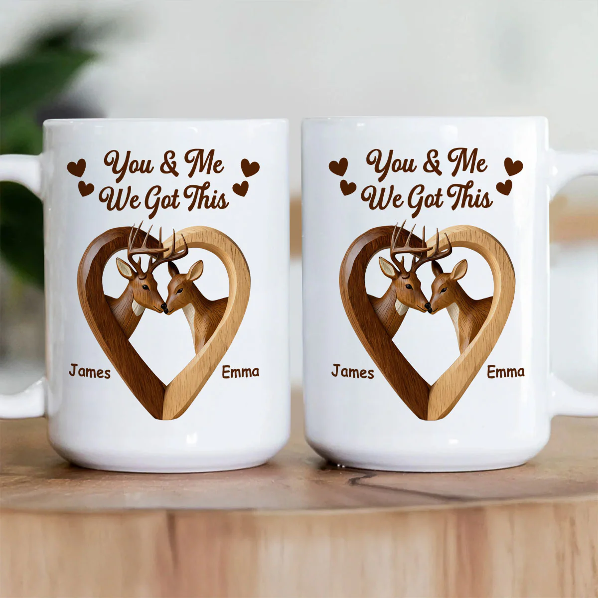 You & Me We Got This - Personalized Ceramic Coffee Mug - Image 3