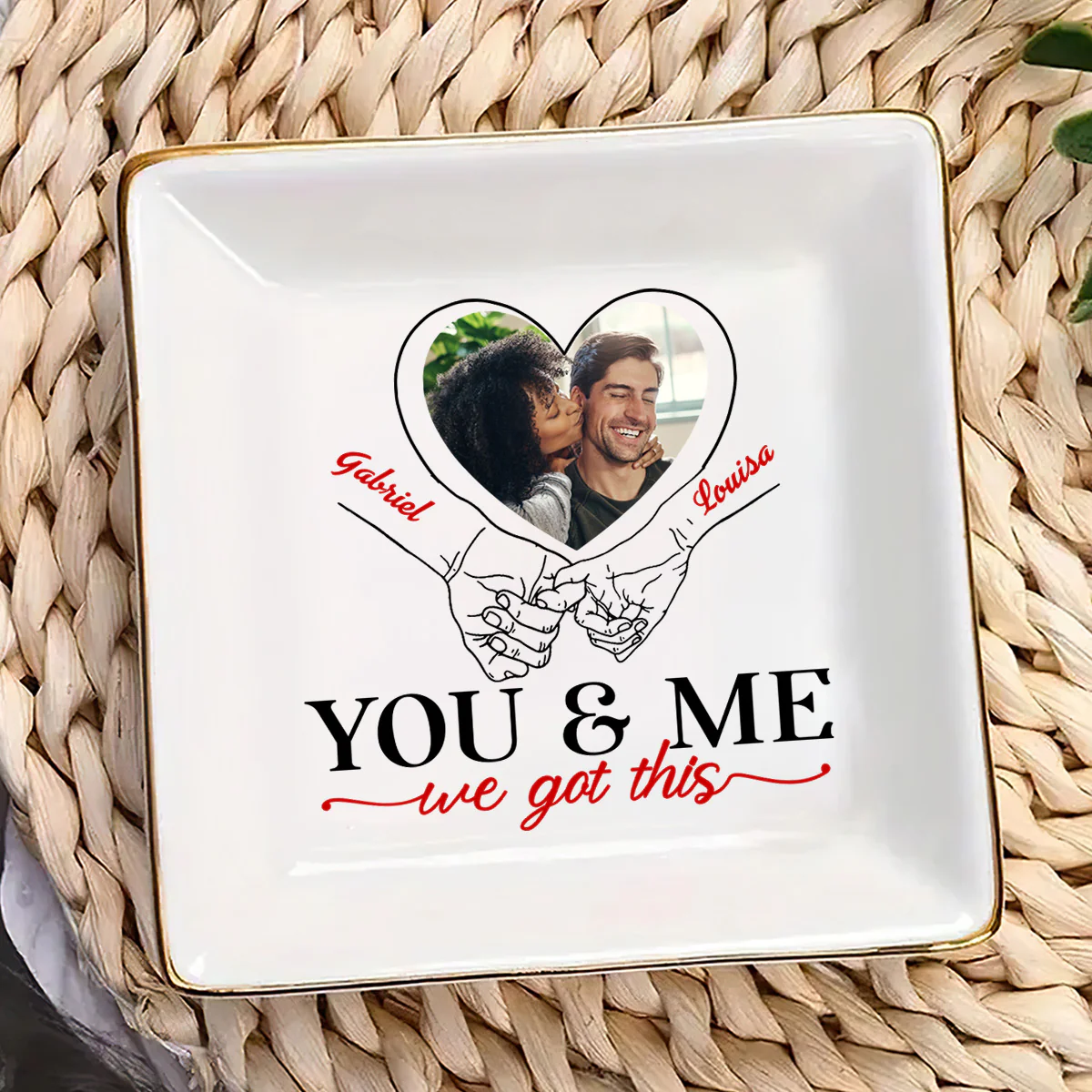 You & Me We Got This - Personalized Jewelry Dish - Image 3