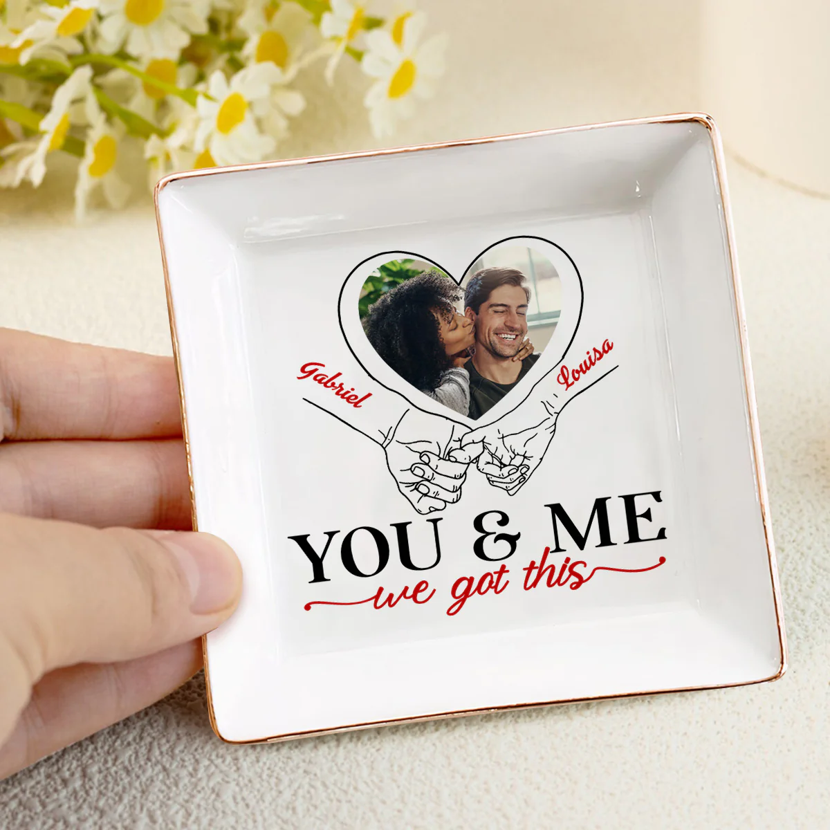 You & Me We Got This - Personalized Jewelry Dish - Image 4