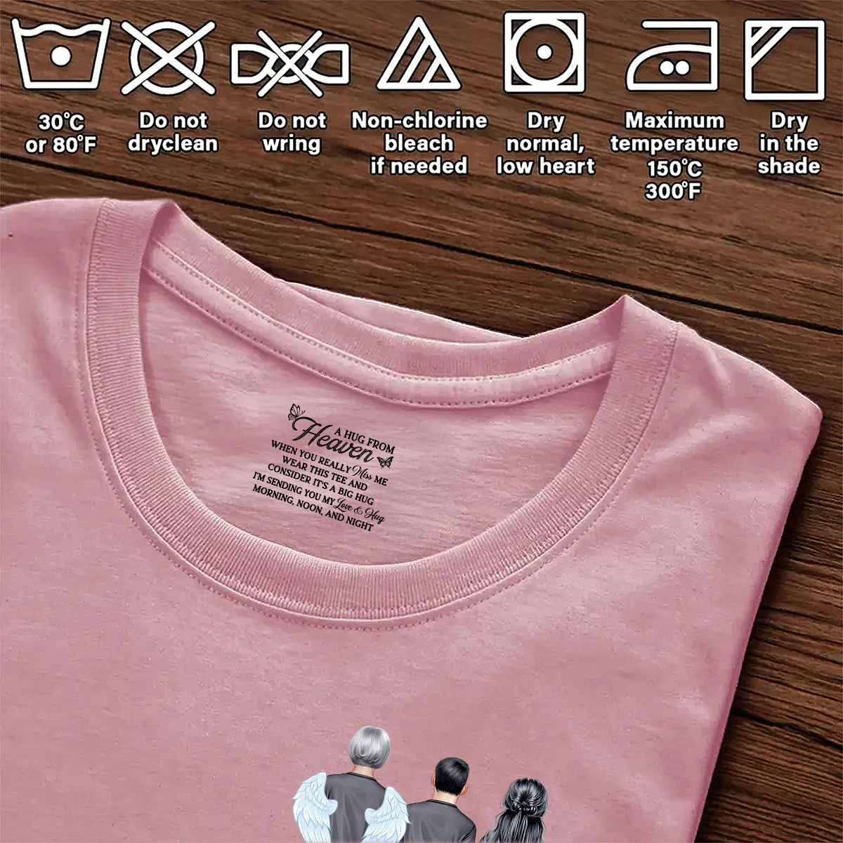 You Never Walk Alone - For Loss Of Loved Ones Memorial - Personalized Shirt With Design Inner Neck - Image 8