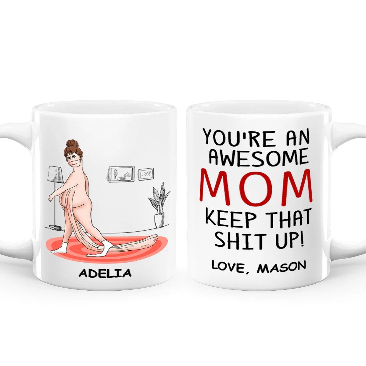 You're An Awesome Mom - Personalized Ceramic Coffee Mug