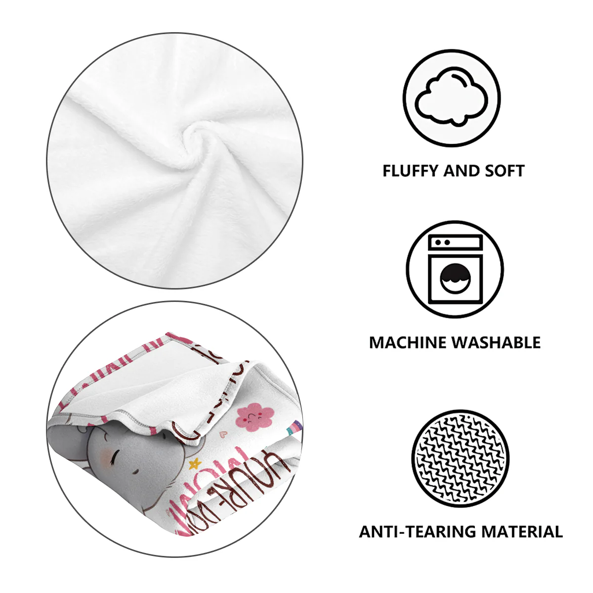 You're Doing A Great Job Mommy - Personalized Fleece Blanket - Image 4