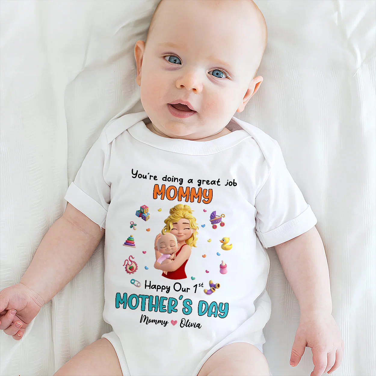You're Doing A Great Job  - Personalized Baby Onesie - Image 3