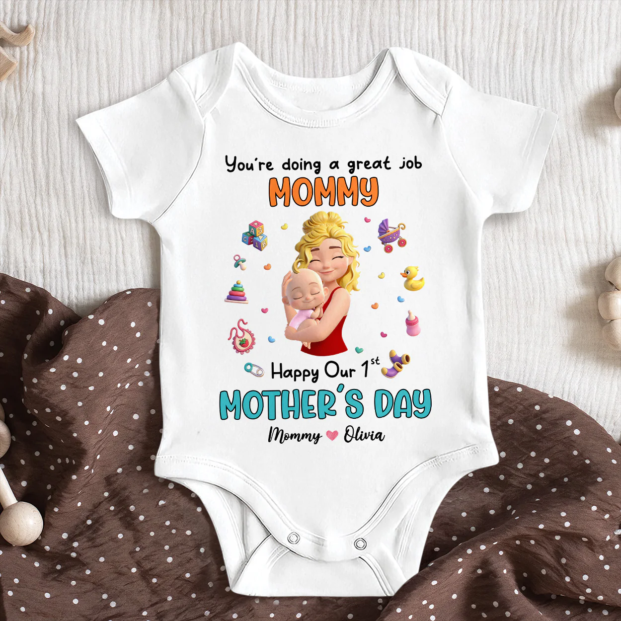 You're Doing A Great Job  - Personalized Baby Onesie - Image 6