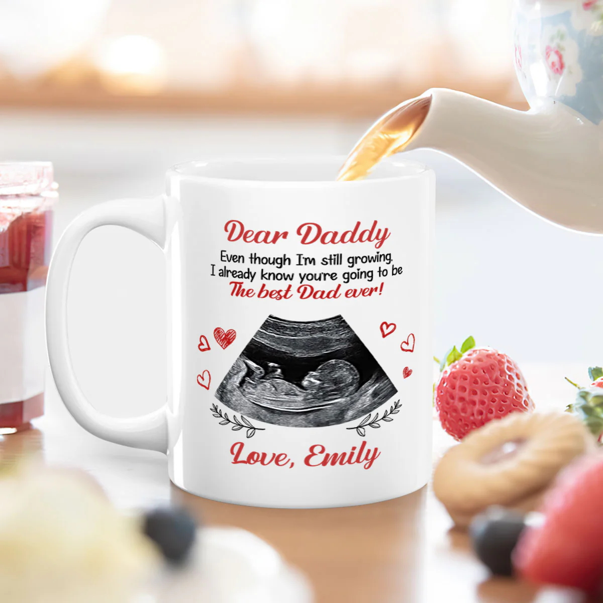 You're Going To Be The Best Dad Ever - Personalized Ceramic Coffee Mug - Image 4