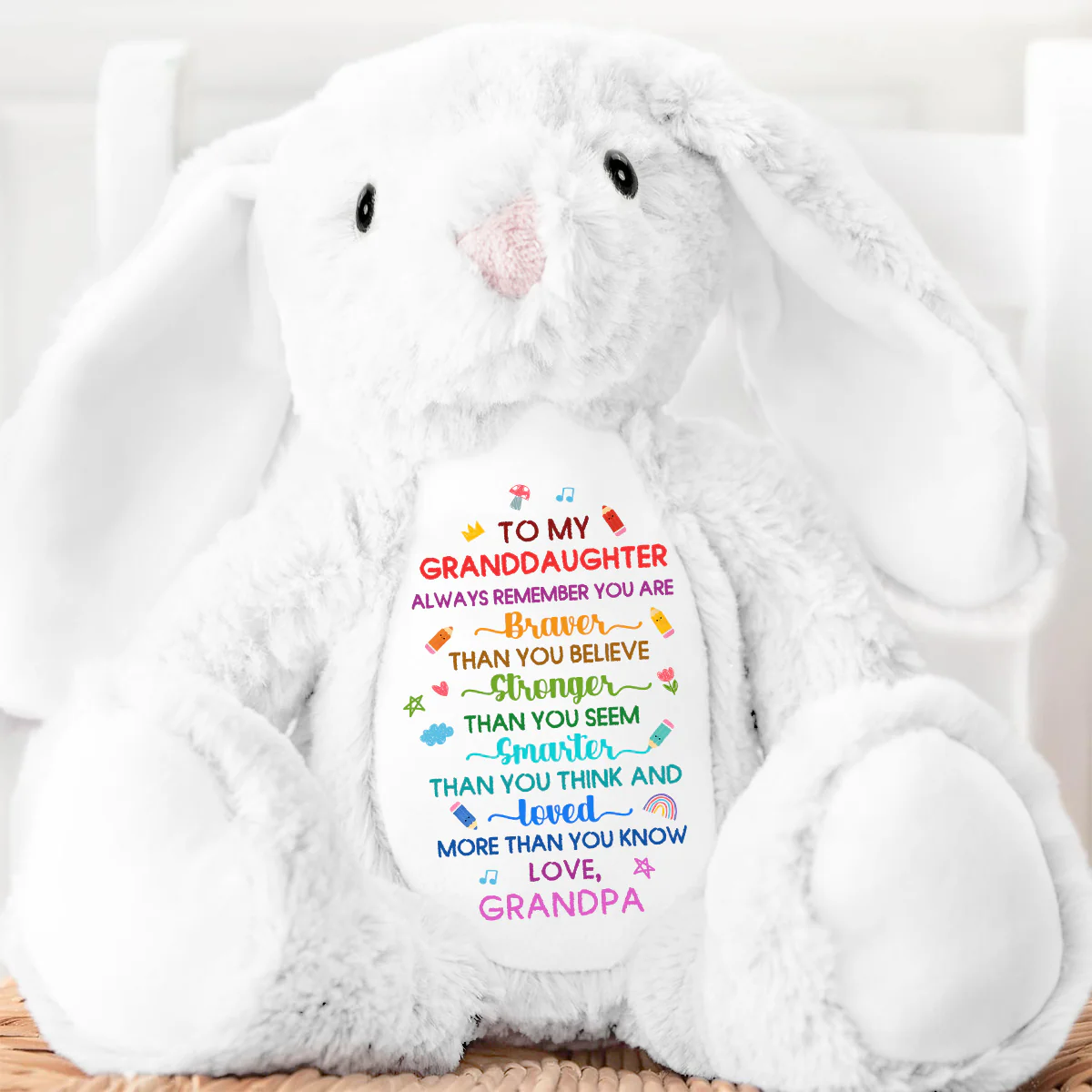 You're Loved - Personalized Stuffed Bunny