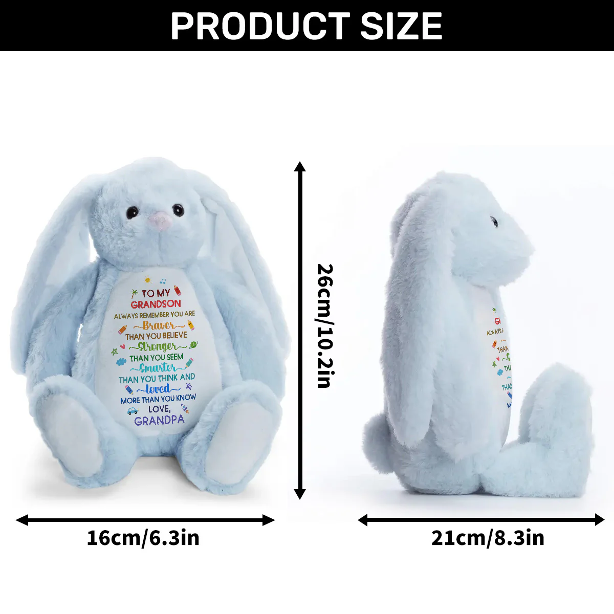 You're Loved - Personalized Stuffed Bunny - Image 10