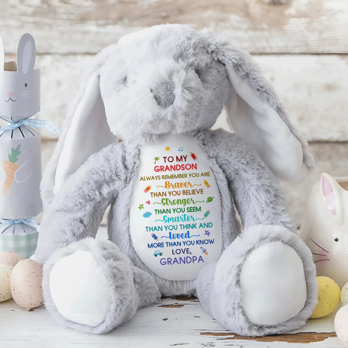 You're Loved - Personalized Stuffed Bunny - Image 8