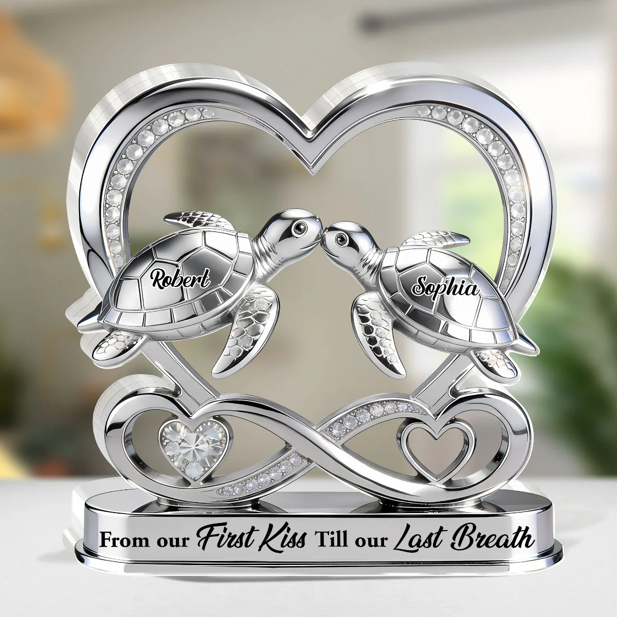You’re My Safe Sea - Personalized Custom Shaped Acrylic Plaque - Image 5