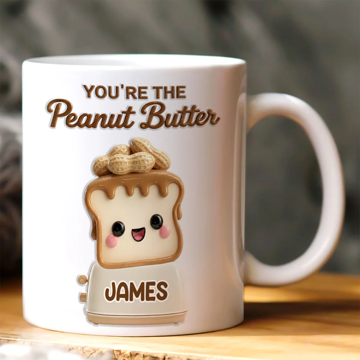 You're The Peanut Butter To My Jelly - Personalized Ceramic Coffee Mug - Image 2