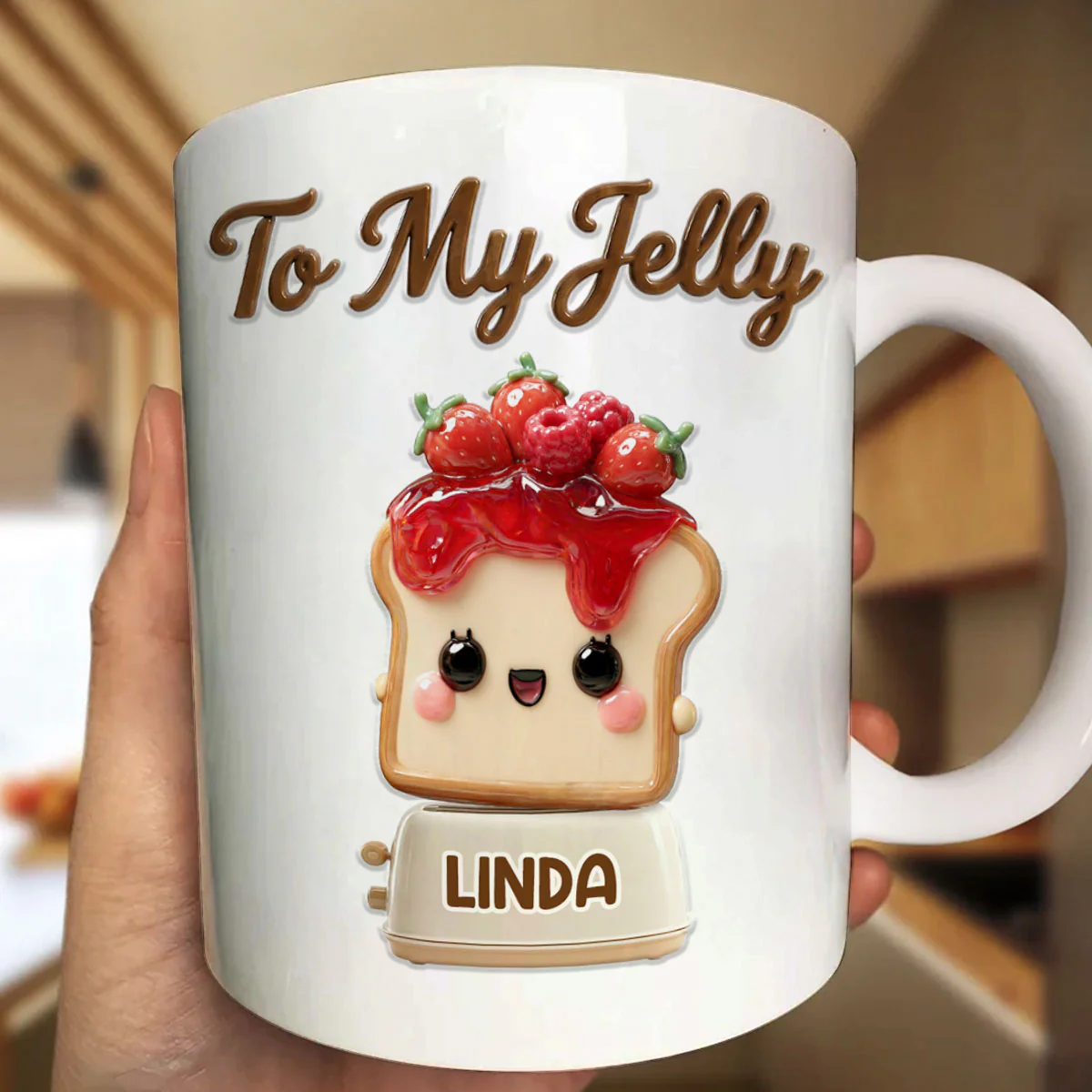 You're The Peanut Butter To My Jelly - Personalized Ceramic Coffee Mug - Image 6