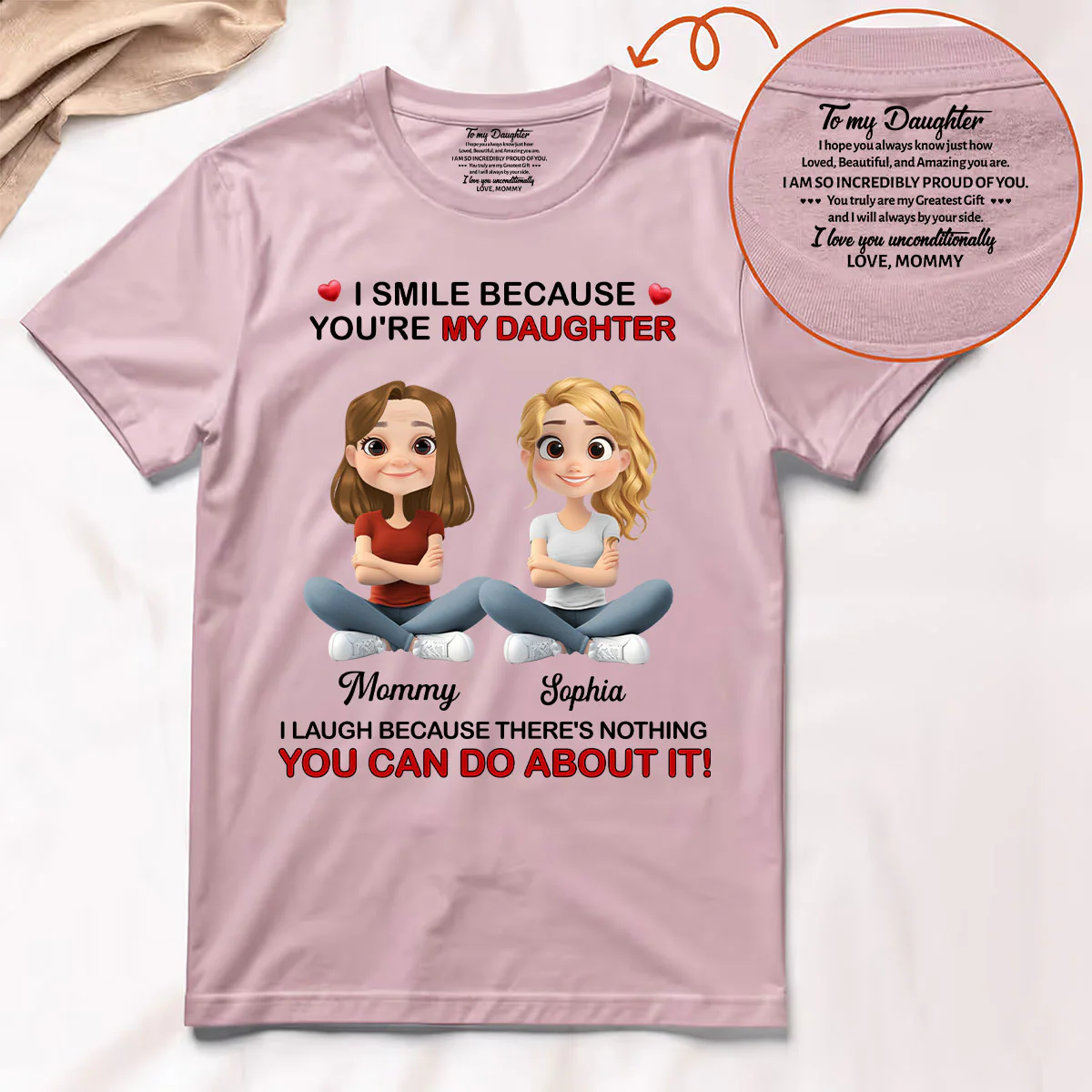 You Truly Are My Greatest Gift - Personalized Shirt With Design Inner Neck And Front