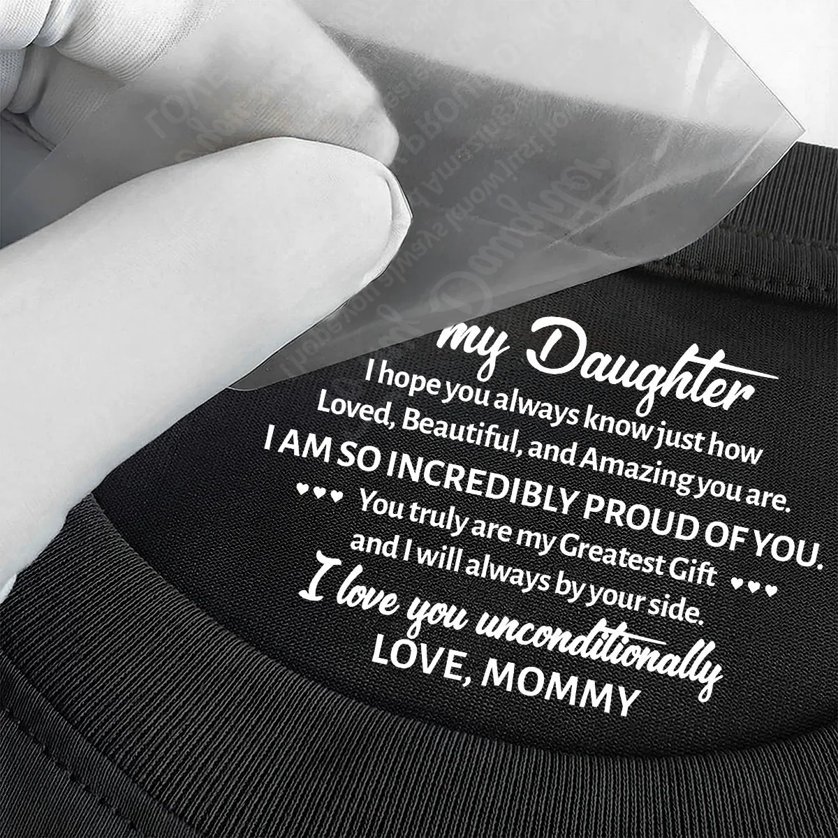 You Truly Are My Greatest Gift - Personalized Shirt With Design Inner Neck And Front - Image 6