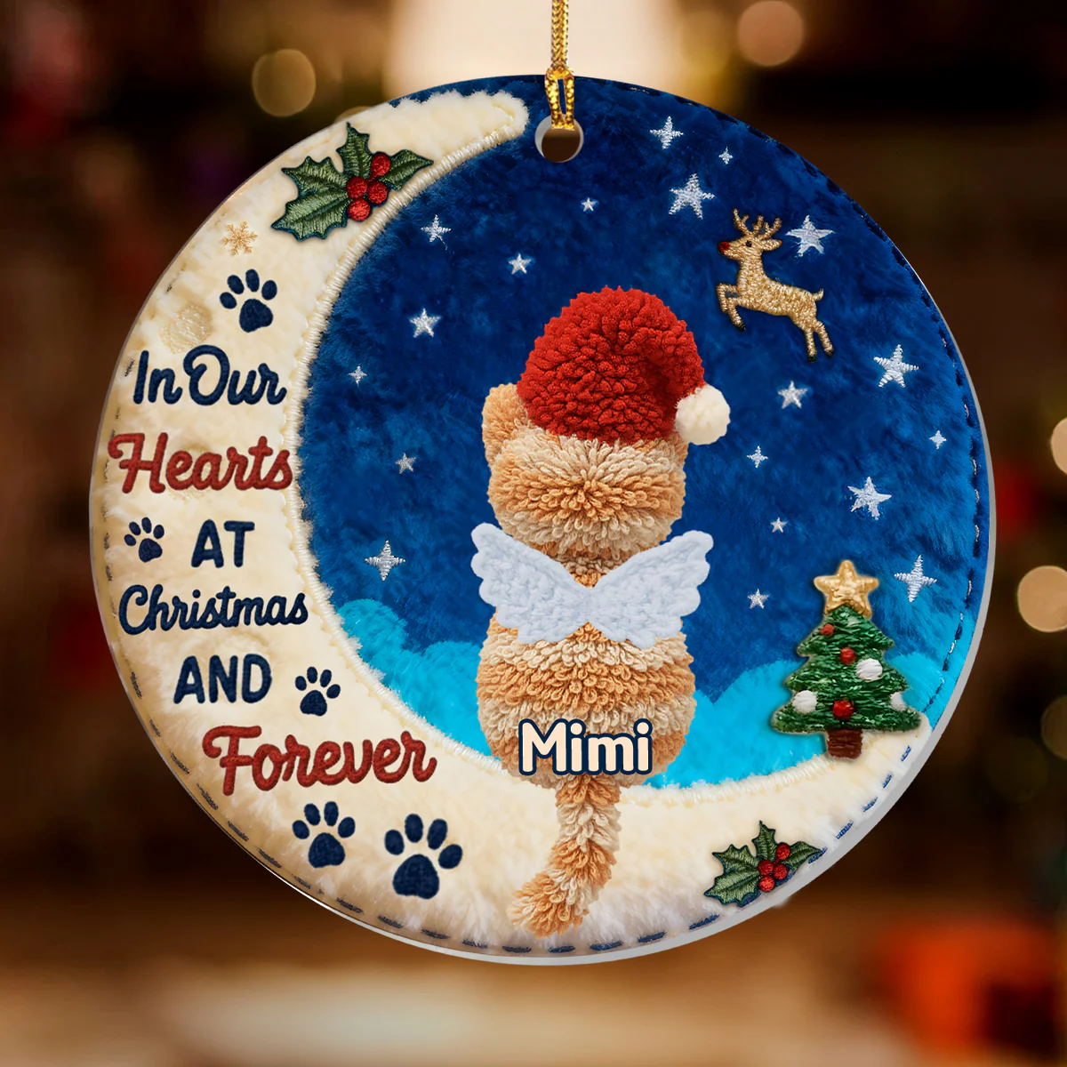 You Were My Favorite Hello And Hardest Goodbye - Personalized 1-Layer Acrylic Ornament - Image 2