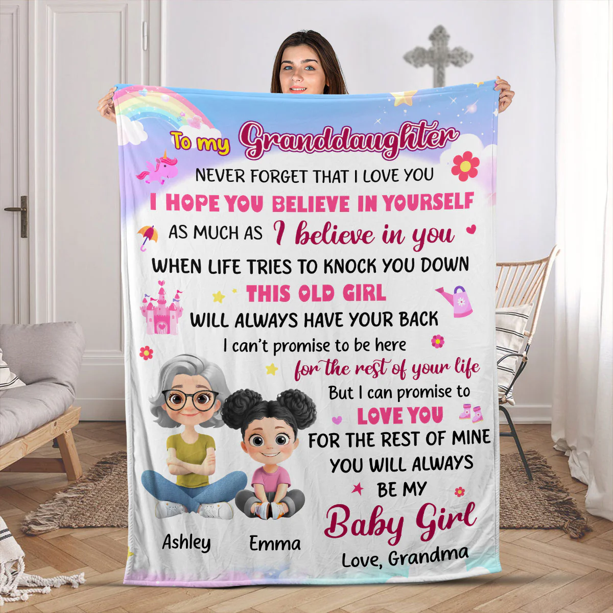 You Will Always Be My Baby - Personalized Fleece Blanket