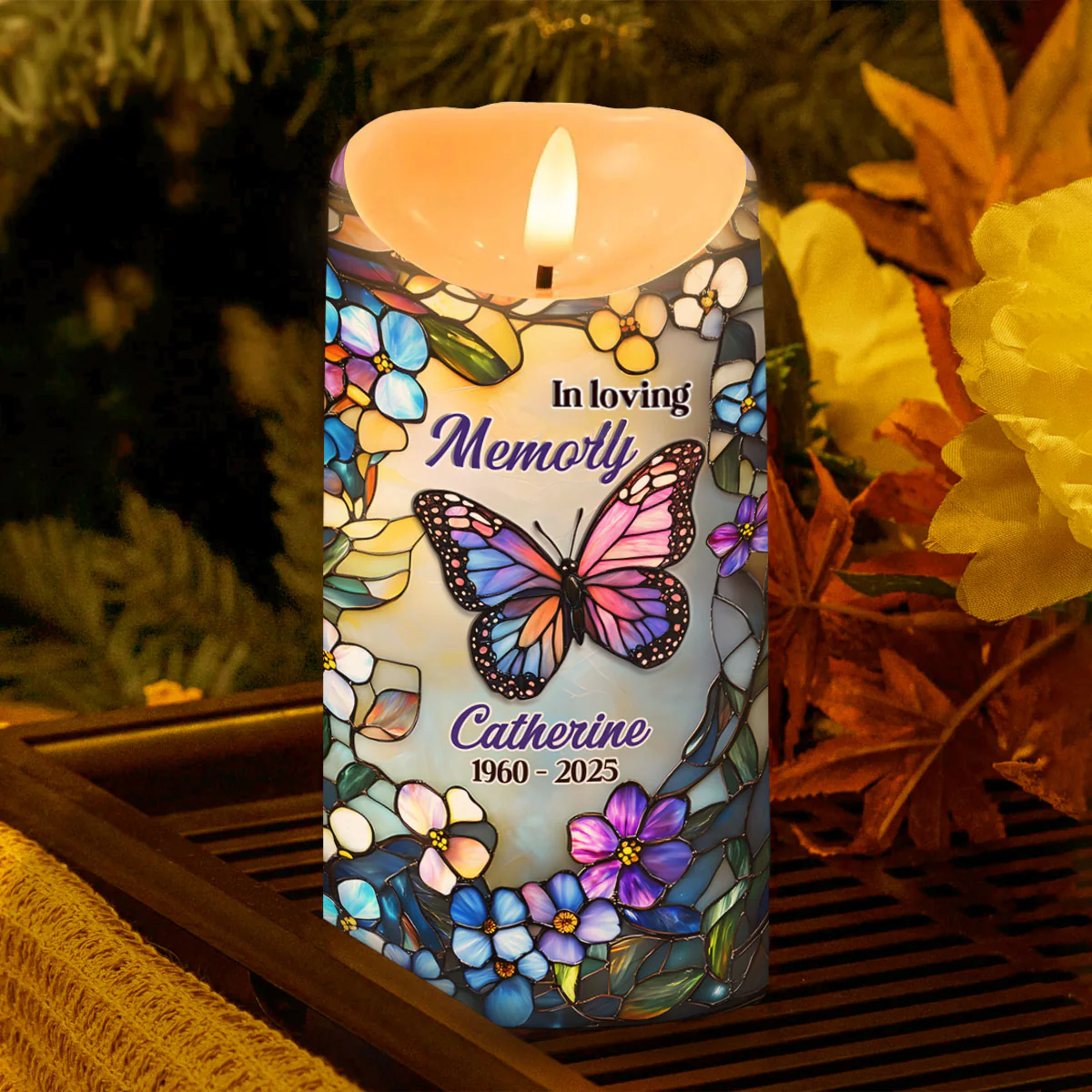 Your Light Shines Forever - Personalized Flameless LED Candle - Image 3