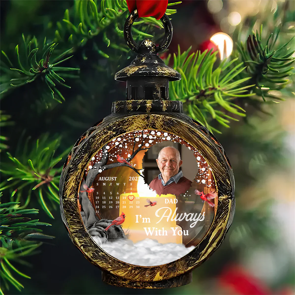 Your Light Will Always Shine In My Heart - Personalized Lantern Night Light - Image 4