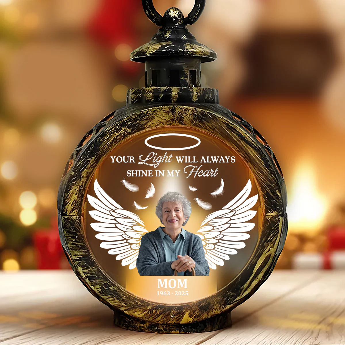 Your Light Will Always Shine In My Heart - Personalized Lantern Night Light