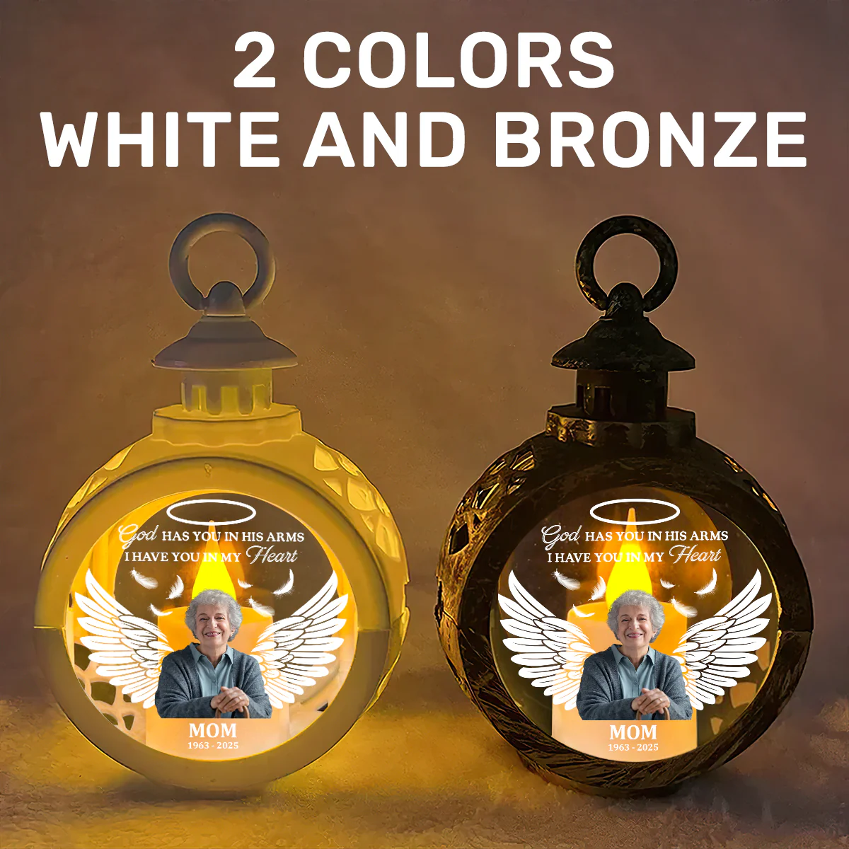 Your Light Will Always Shine In My Heart - Personalized Lantern Night Light - Image 6