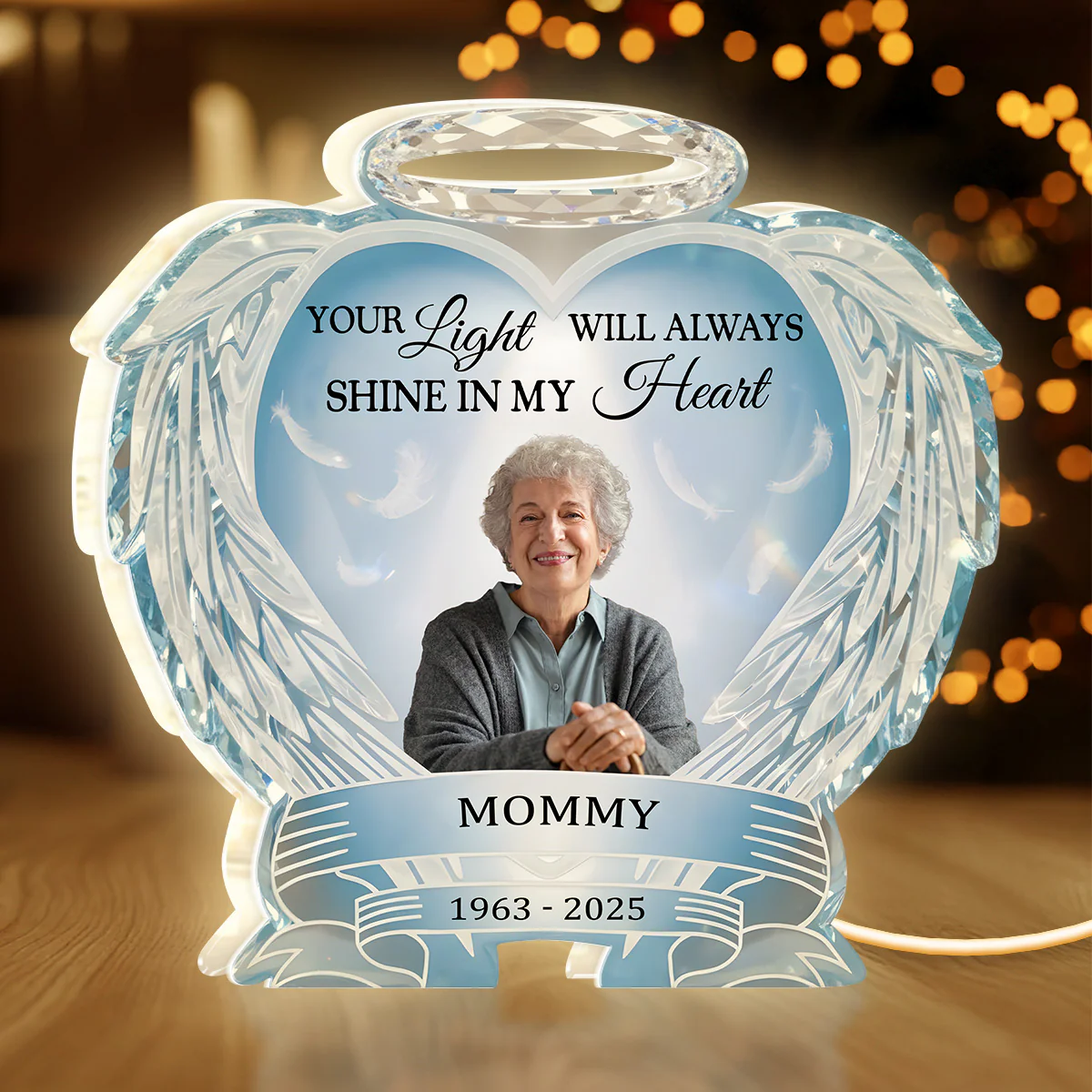 Your Light Will Always Shine In My Heart - Personalized Light Box - Image 2
