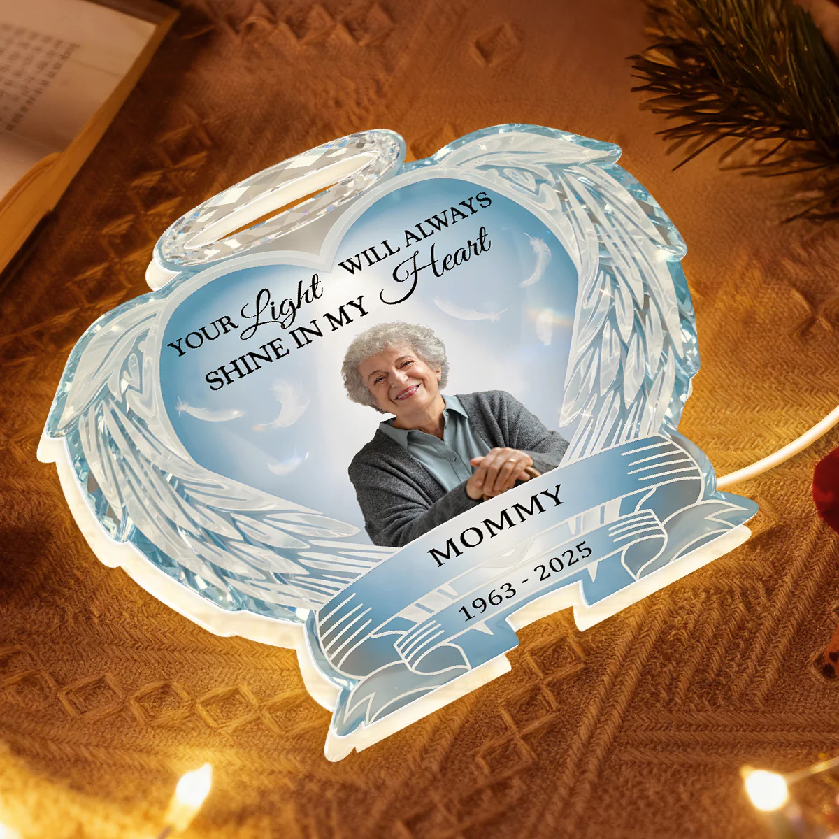 Your Light Will Always Shine In My Heart - Personalized Light Box - Image 3