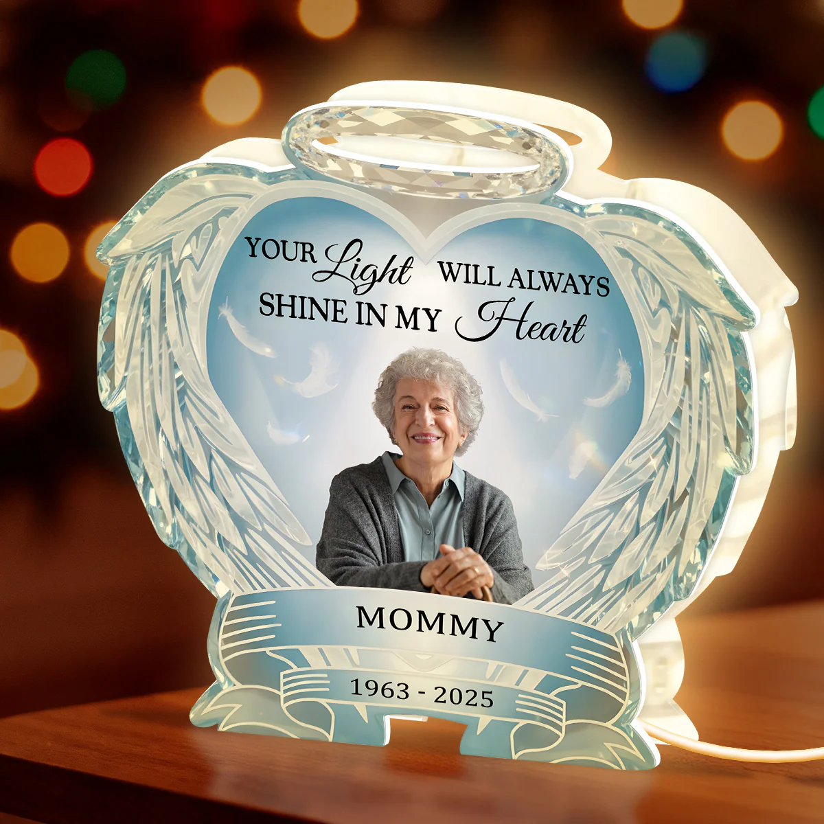 Your Light Will Always Shine In My Heart - Personalized Light Box - Image 4