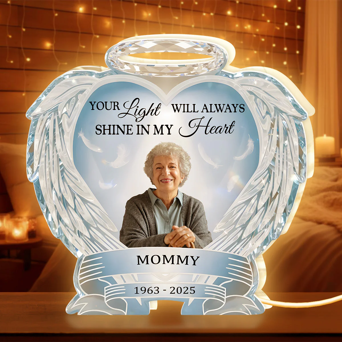 Your Light Will Always Shine In My Heart - Personalized Light Box - Image 5
