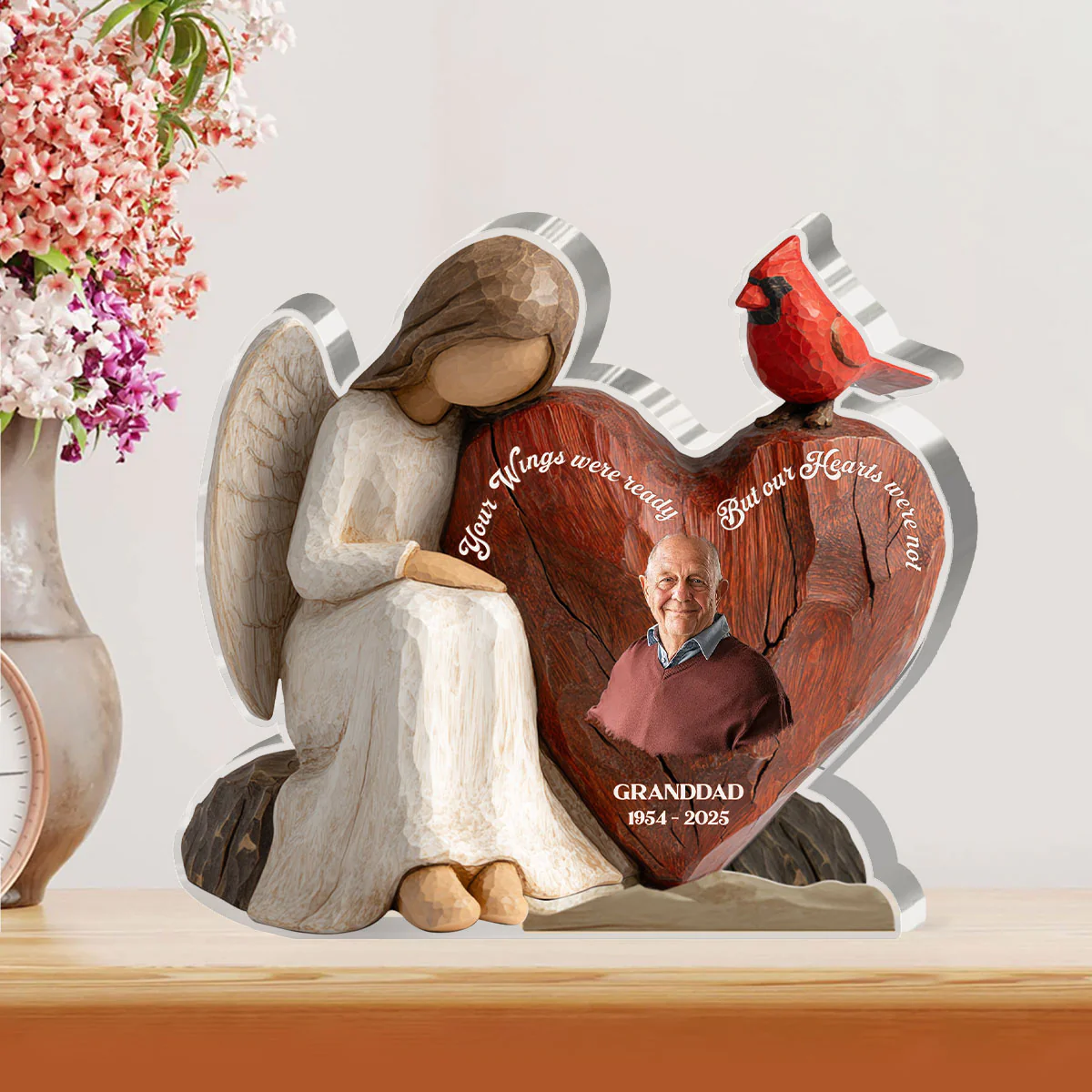 Your Wings Were Ready - Personalized Custom Shaped Acrylic Plaque - Image 2